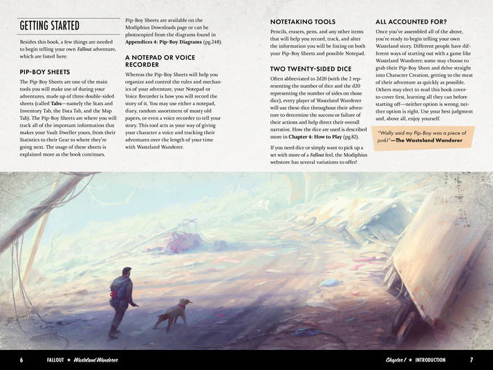 Modiphius Entertainment - Fallout: Wasteland Wanderer - Solo RPG