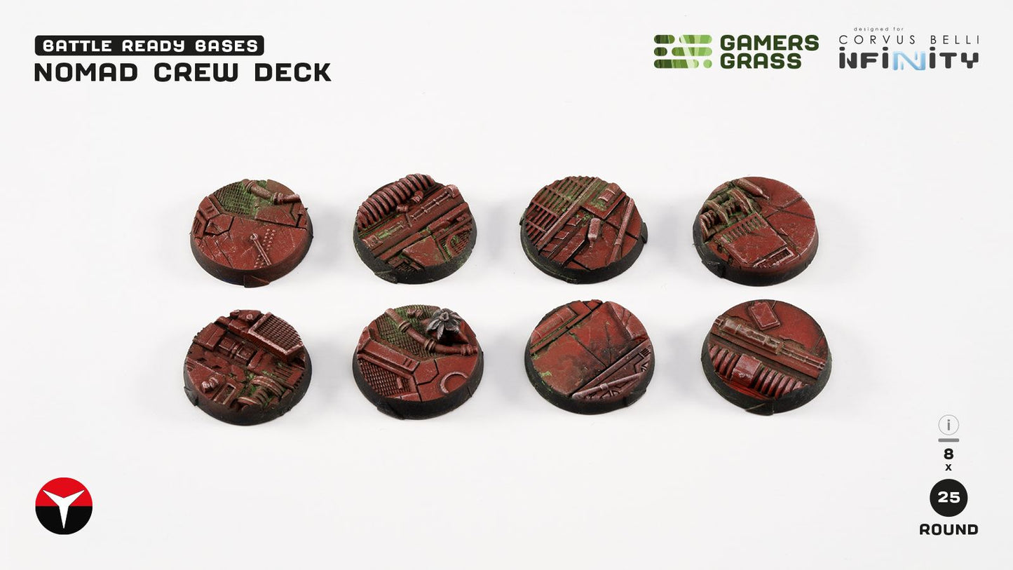 Gamers Grass - Battle Ready Bases - Infinity - Nomad Crew Deck (25mm)