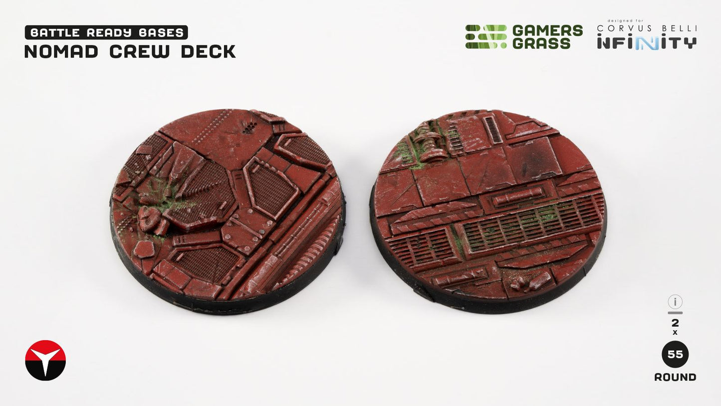 Gamers Grass - Battle Ready Bases - Infinity - Nomad Crew Deck (55mm)