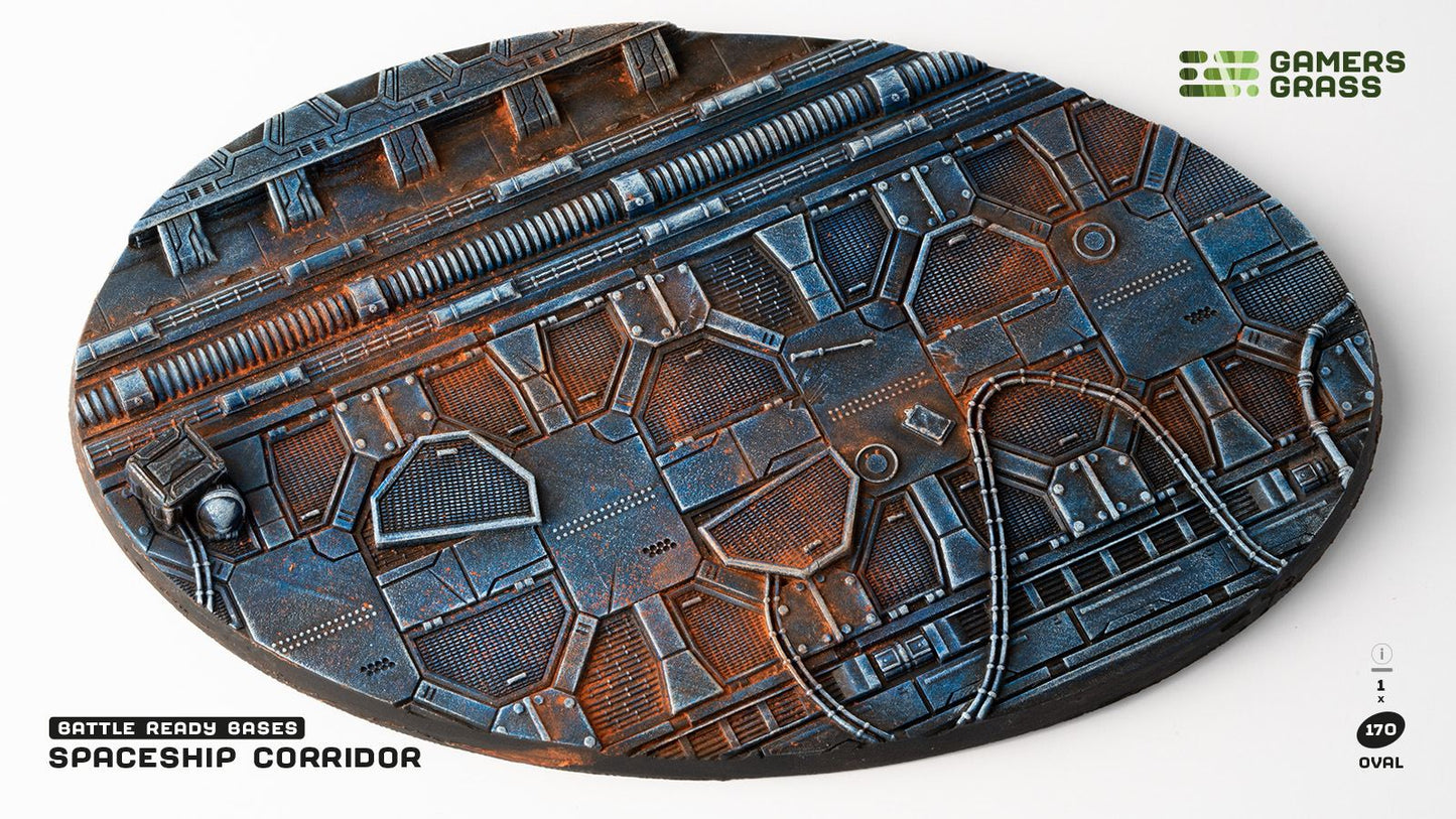 Gamers Grass - Battle Ready Bases - Spaceship Corridor - Oval 170mm
