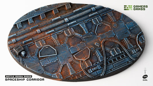 Gamers Grass - Battle Ready Bases - Spaceship Corridor - Oval 170mm