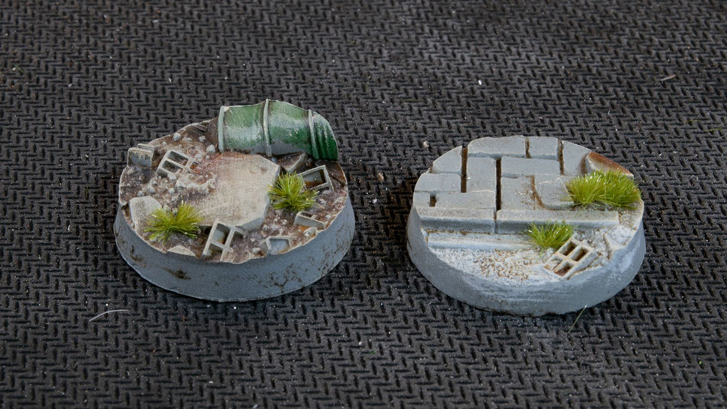 Gamers Grass - Battle Ready Bases - Urban - Round 25mm