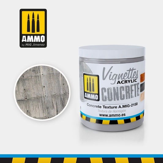 AMMO by MIG - VIGNETTES - Concrete Ground - Texture Effect