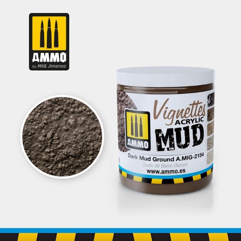 AMMO by MIG - VIGNETTES - Dark Mud Ground - Texture Effect