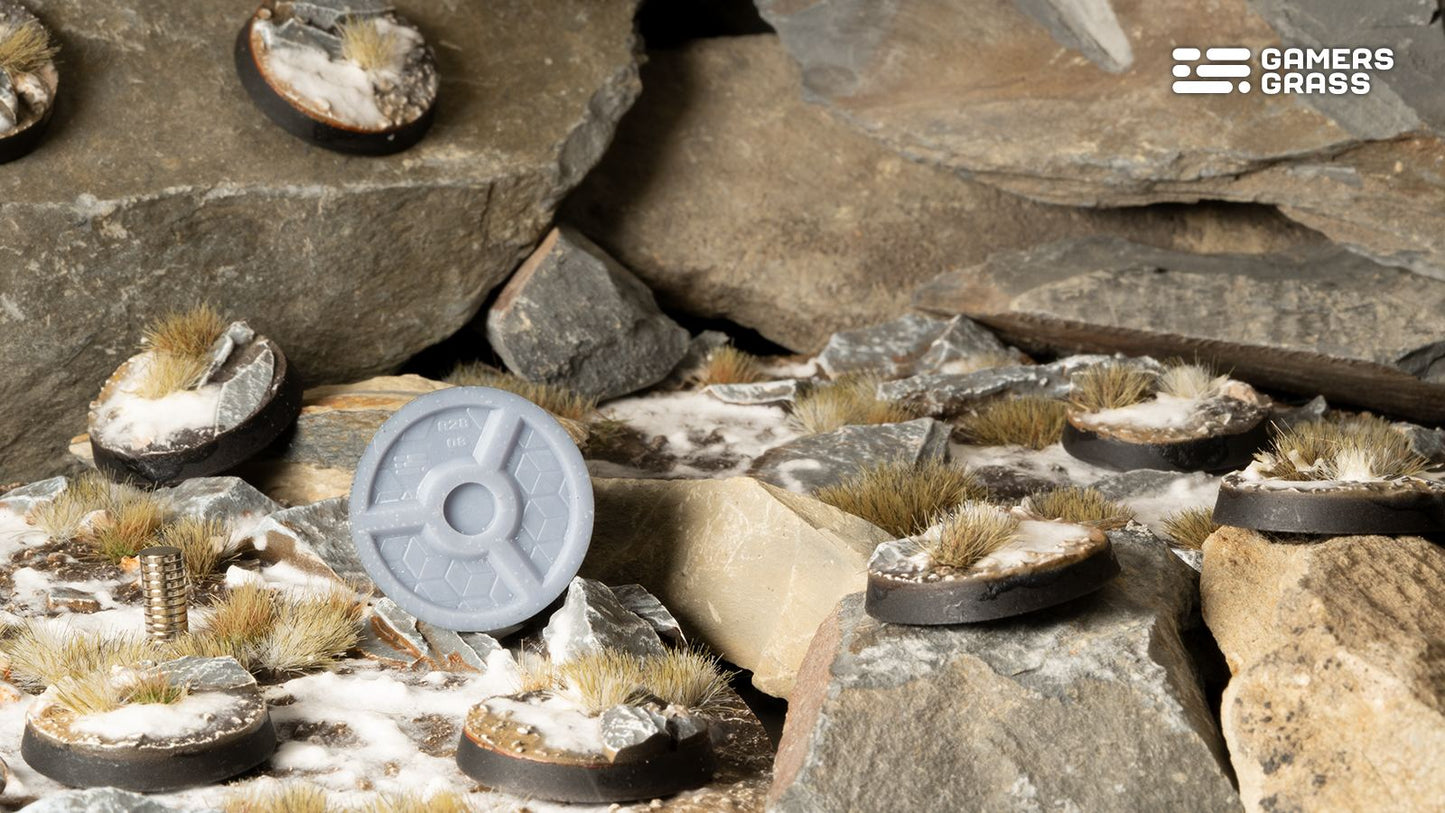 Gamers Grass - Battle Ready Bases - Winter - Round 50mm
